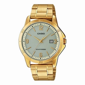 Casio MTP-VS02G-9A Gold Plated Watch for Men Affordable casual watches Sporty casual watches Affordable luxury casual watches