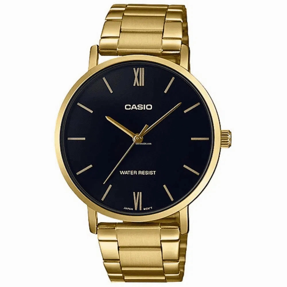 Casio MTP-VT01G-1B Gold Stainless Watch for Men,men's watches,watch for men, best men's watches,luxury men's watch,minimalist men's watch,casual men's watch,dress watch for men,automatic men's watch,quartz men's watch,cheap men's watch. business wa