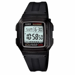 Casio Standard F-201WA-1ADF Black Resin Watch for Men and Women,silicone watch,silicone strap watch,silicone watches for men,silicone watches for women,unisex silicone watch,kids silicone watch,sports silicone watch,casual silicone watch,waterproof silicon