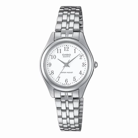 Casio Standard LTP-1129A-7BRDF Silver Stainless Steel Strap Watch for Women Affordable casual watches Sporty casual watches Affordable luxury casual watches