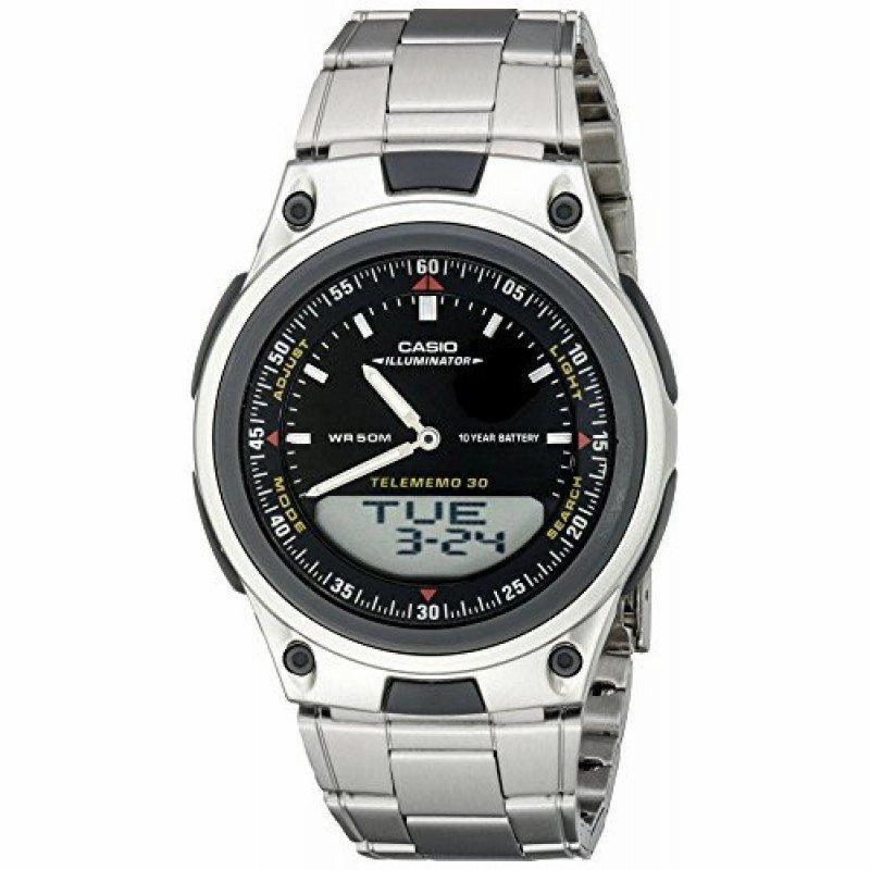Casio Standard Men's Silver Stainless Steel Strap Watch- AW-80D-1AVDF Affordable casual watches Sporty casual watches Affordable luxury casual watches