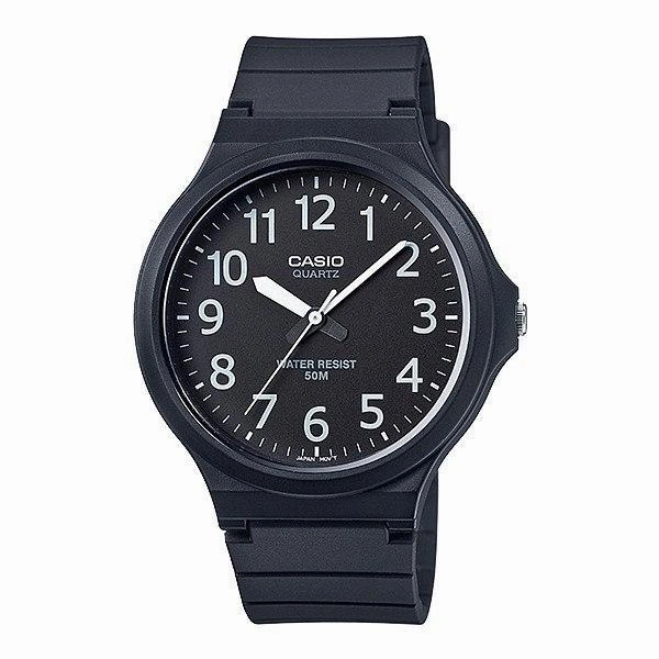 Casio Standard MW-240-1BVDF  Black Resin Strap Unisex Watch,silicone watch,silicone strap watch,silicone watches for men,silicone watches for women,unisex silicone watch,kids silicone watch,sports silicone watch,casual silicone watch,waterproof silicone wa
