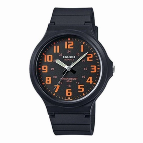 Casio Standard MW-240-4BVDF  Black Resin Strap Unisex Watch,silicone watch,silicone strap watch,silicone watches for men,silicone watches for women,unisex silicone watch,kids silicone watch,sports silicone watch,casual silicone watch,waterproof silicone wa