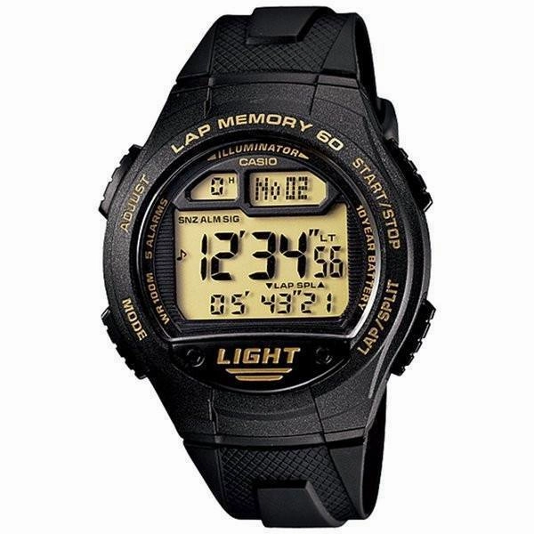 Casio Standard W-734-9AV Black Rubber Strap Sports Men's Watch,silicone watch,silicone strap watch,silicone watches for men,silicone watches for women,unisex silicone watch,kids silicone watch,sports silicone watch,casual silicone watch,waterproof silicon