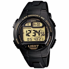 Casio Standard W-734-9AV Black Rubber Strap Sports Men's Watch Affordable casual watches Sporty casual watches Affordable luxury casual watches