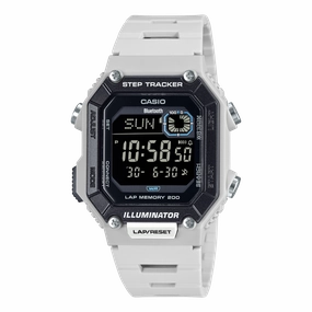 Casio Step Tracker White Resin Band Watch WSB1000-8B,quartz watch, quartz watches for men, quartz watches for women, best quartz watch, minimalist quartz watch, luxury quartz watch, waterproof quartz watch,analog quartz watch, digital quartz watch,affordab