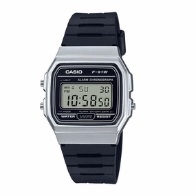 Casio Vintage Collection Digital Watch Black Strap F-91WM-7AEF,seiko watches,mens watches,couple watches,watches designer,watches discount,best watches for men