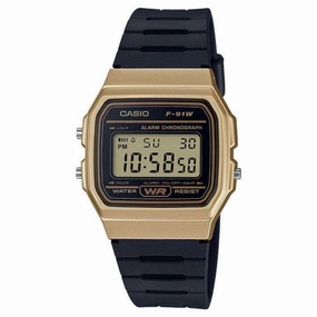 Casio Vintage F-91WM-9A Black Resin Strap Watch For Men and Women Affordable casual watches Sporty casual watches Affordable luxury casual watches