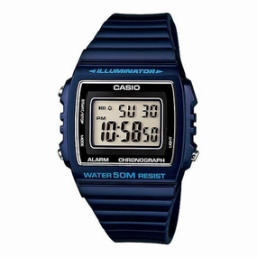 Casio W-215H-2A Navy Blue Resin Strap Watch For Men and Women,silicone watch,silicone strap watch,silicone watches for men,silicone watches for women,unisex silicone watch,kids silicone watch,sports silicone watch,casual silicone watch,waterproof silicone 