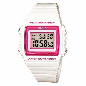 Casio W-215H-7A2 White Resin Strap Watch for Men and Women,silicone watch,silicone strap watch,silicone watches for men,silicone watches for women,unisex silicone watch,kids silicone watch,sports silicone watch,casual silicone watch,waterproof silicone wat
