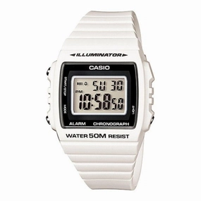 Casio W-215H-7A White Resin Strap Watch For Men and Women,silicone watch,silicone strap watch,silicone watches for men,silicone watches for women,unisex silicone watch,kids silicone watch,sports silicone watch,casual silicone watch,waterproof silicone watc