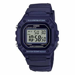 Casio W-218H-2A Blue Resin Watch for Men,silicone watch,silicone strap watch,silicone watches for men,silicone watches for women,unisex silicone watch,kids silicone watch,sports silicone watch,casual silicone watch,waterproof silicone watch,silicone watch 