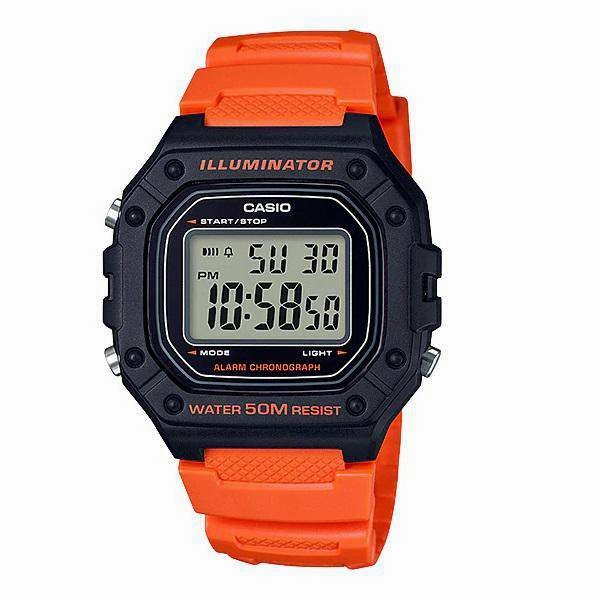 Casio W-218H-4B2 Orange Resin Watch for Men,silicone watch,silicone strap watch,silicone watches for men,silicone watches for women,unisex silicone watch,kids silicone watch,sports silicone watch,casual silicone watch,waterproof silicone watch,silicone wat