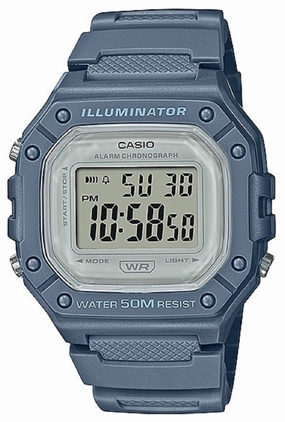 Casio W-218HC-2A Blue Denim Resin Watch,silicone watch,silicone strap watch,silicone watches for men,silicone watches for women,unisex silicone watch,kids silicone watch,sports silicone watch,casual silicone watch,waterproof silicone watch,silicone watch f