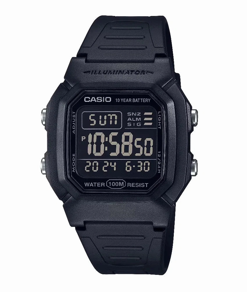 Casio W-800H-1B Digital Rubber Strap Watch For Men,men's watches,watch for men, best men's watches,luxury men's watch,minimalist men's watch,casual men's watch,dress watch for men,automatic men's watch,quartz men's watch,cheap men's watch. business