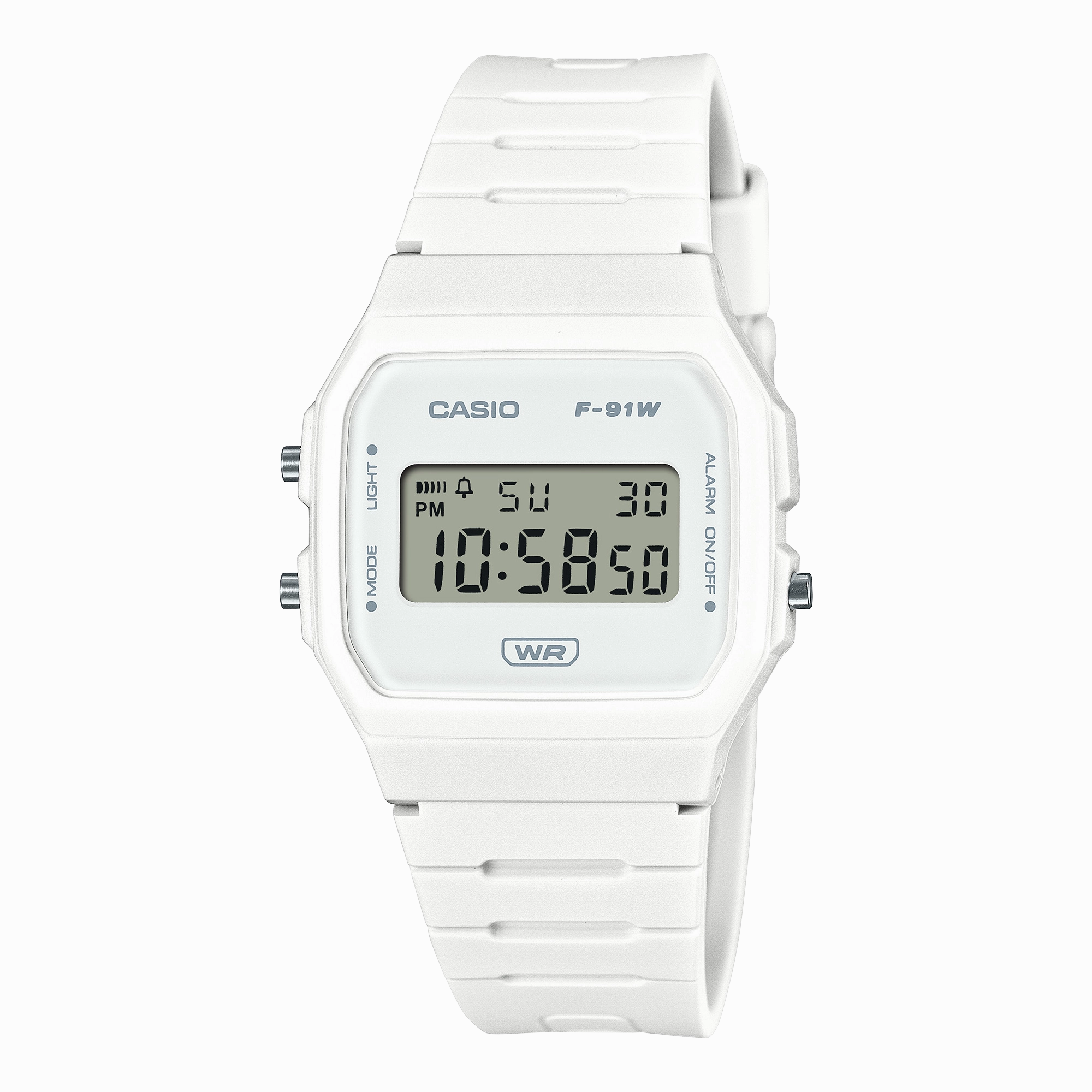 Casio White Resin Band Watch F91WB-7A 