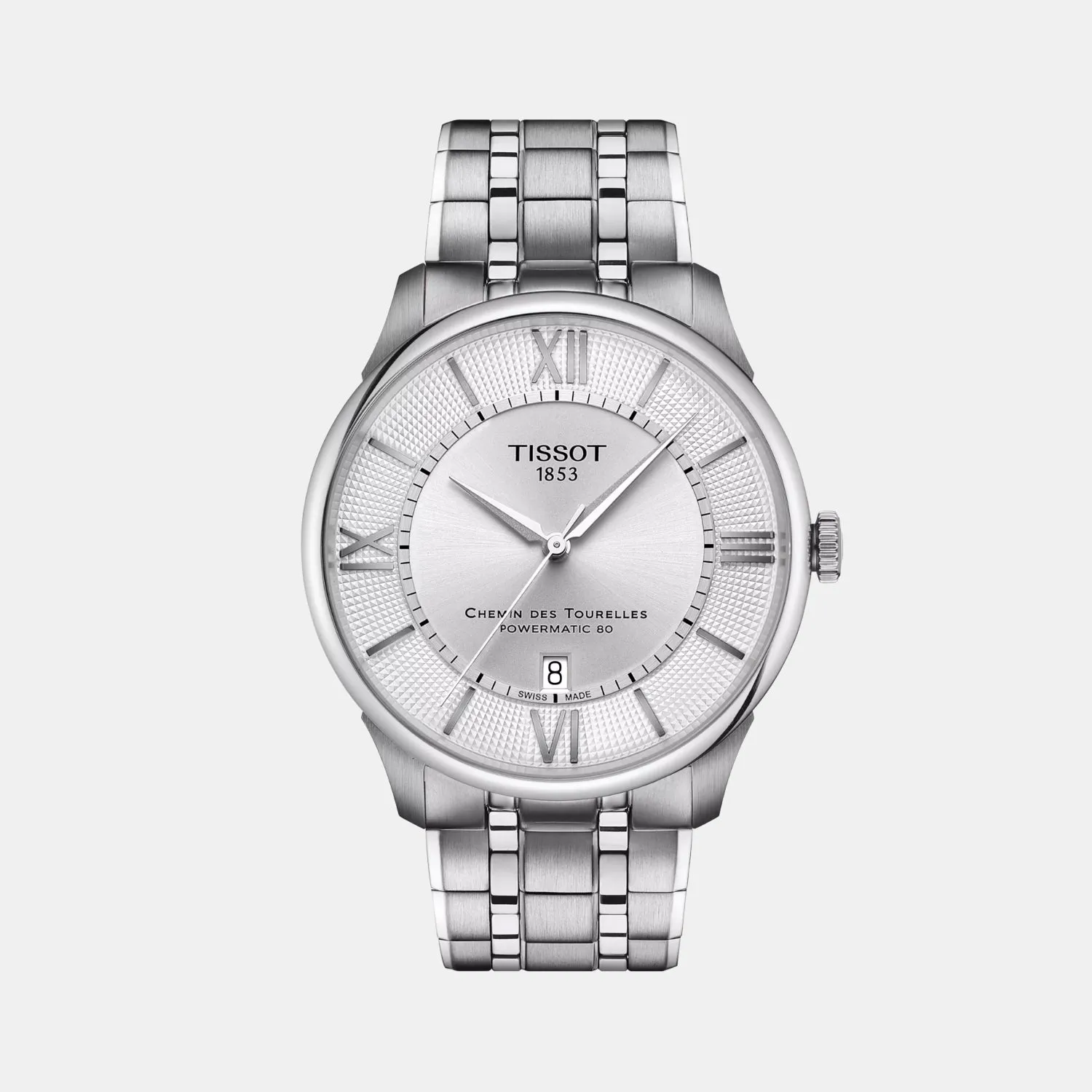 Chemin Des Tourelles Men Automatic Silver Dial Analog Stainless Steel Watch T1394071103800 budget    watches    watches classic