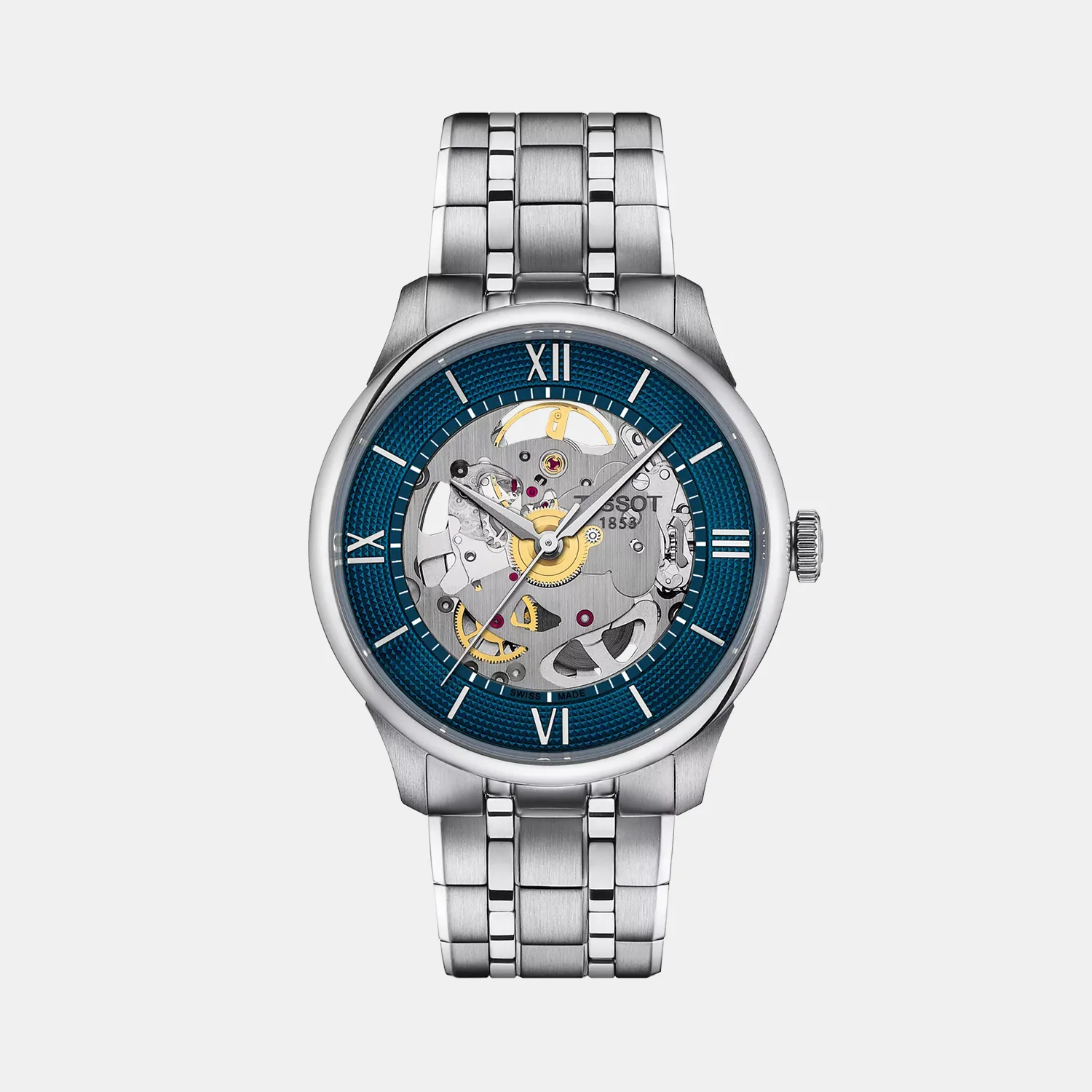 Chemin Des Tourelles T-Classic Unisex Analog Blue Dial Automatic Stainless Steel Watch T1398361104800 budget    watches    watches classic