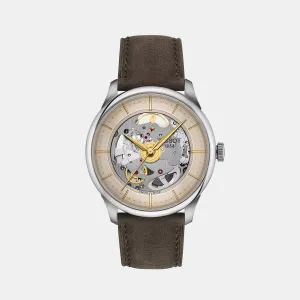 Chemin Des Tourelles T-Classic Unisex Analog Ivory Dial Automatic Leather Watch T1398361626100 budget    watches    watches classic