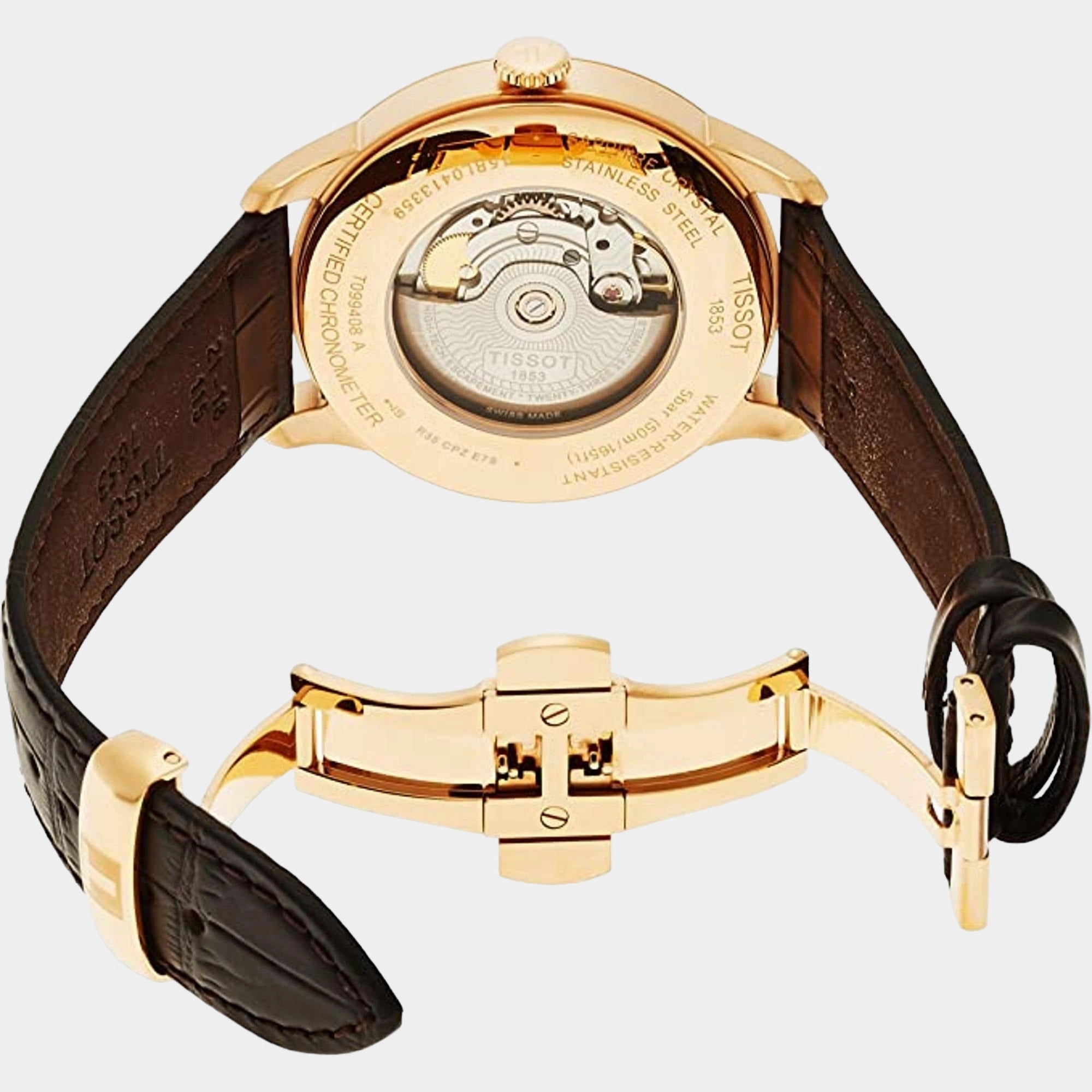 Chemin Des Tourelles Men Analog Leather Watch T0994083603800
