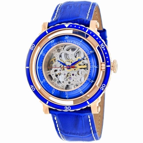 Christian Van Sant Men's Watch - Dome Automatic Silver Dial Leather Strap | CV0742 