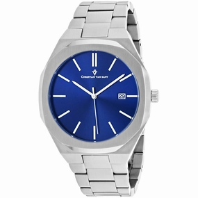 Christian Van Sant Men's Watch - Octavius Slim Quartz Blue Dial Bracelet | CV0522 