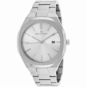 Christian Van Sant Men's Watch - Octavius Slim Quartz Silver Dial Bracelet | CV0521 