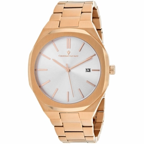 Christian Van Sant Men's Watch - Octavius Slim Quartz Silver Dial Bracelet | CV0523 