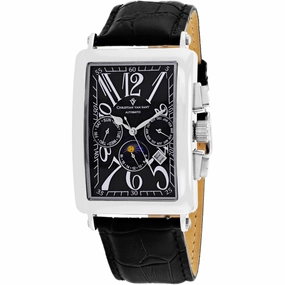 Christian Van Sant Men's Watch - Prodigy Automatic Black Dial Leather Strap | CV9130 