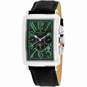 Christian Van Sant Men's Watch - Prodigy Automatic Black Dial Leather Strap | CV9136 men's watches best men's watches under $500 affordable men's watches men watches classic