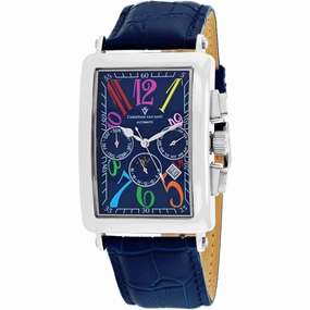 Christian Van Sant Men's Watch - Prodigy Automatic Blue Dial Leather Strap | CV9133 