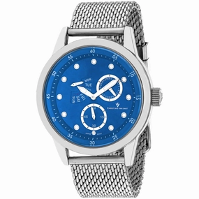 Christian Van Sant Men's Watch - Rio Quartz Blue Dial Silver Steel Bracelet | CV8717 
