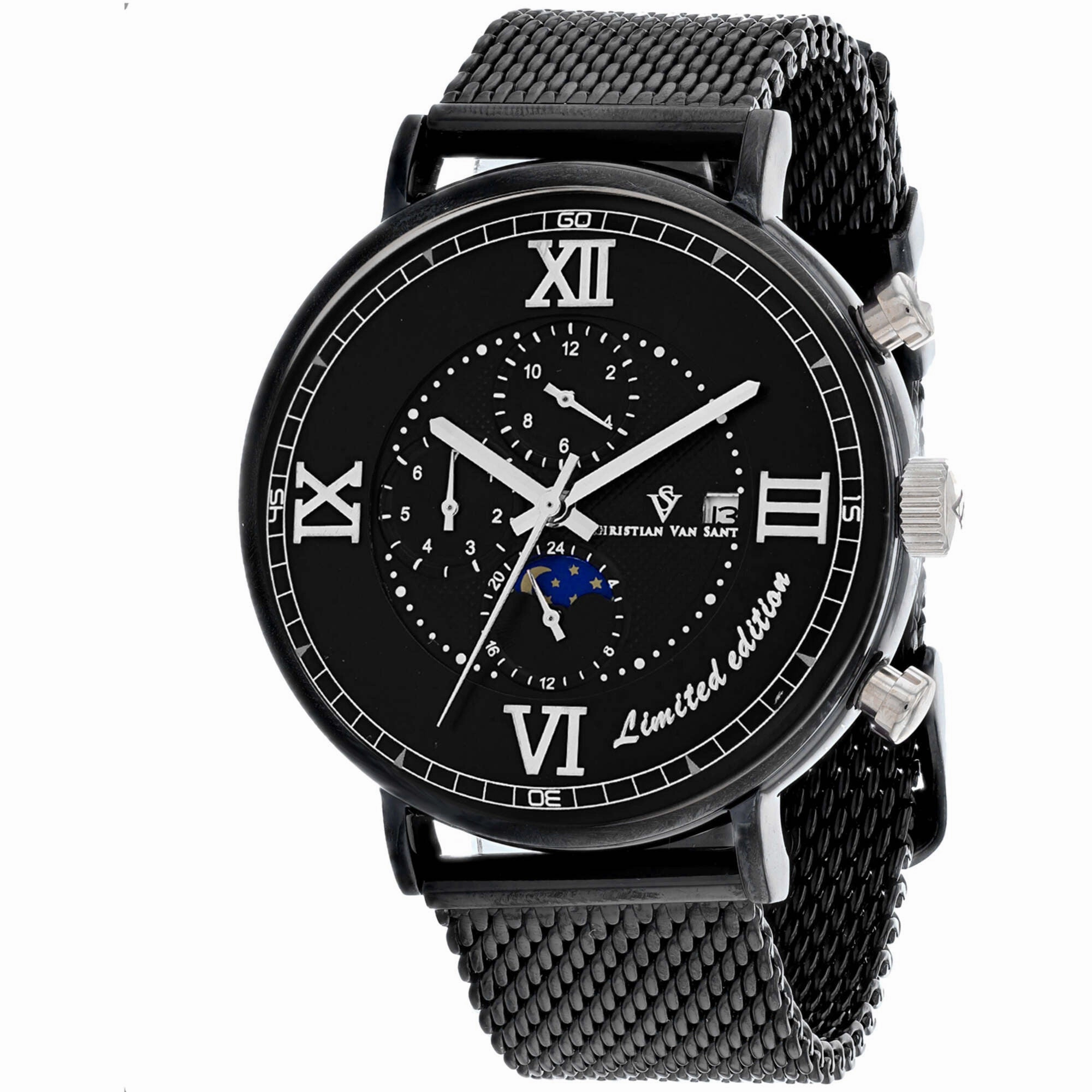Christian Van Sant Men's Watch - Somptueuse LTD Automatic Black Bracelet | CV1159 