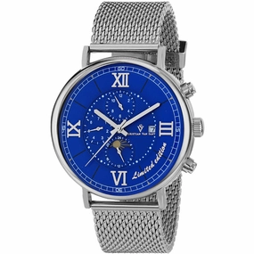 Christian Van Sant Men's Watch - Somptueuse LTD Automatic Blue Dial Steel | CV1152 