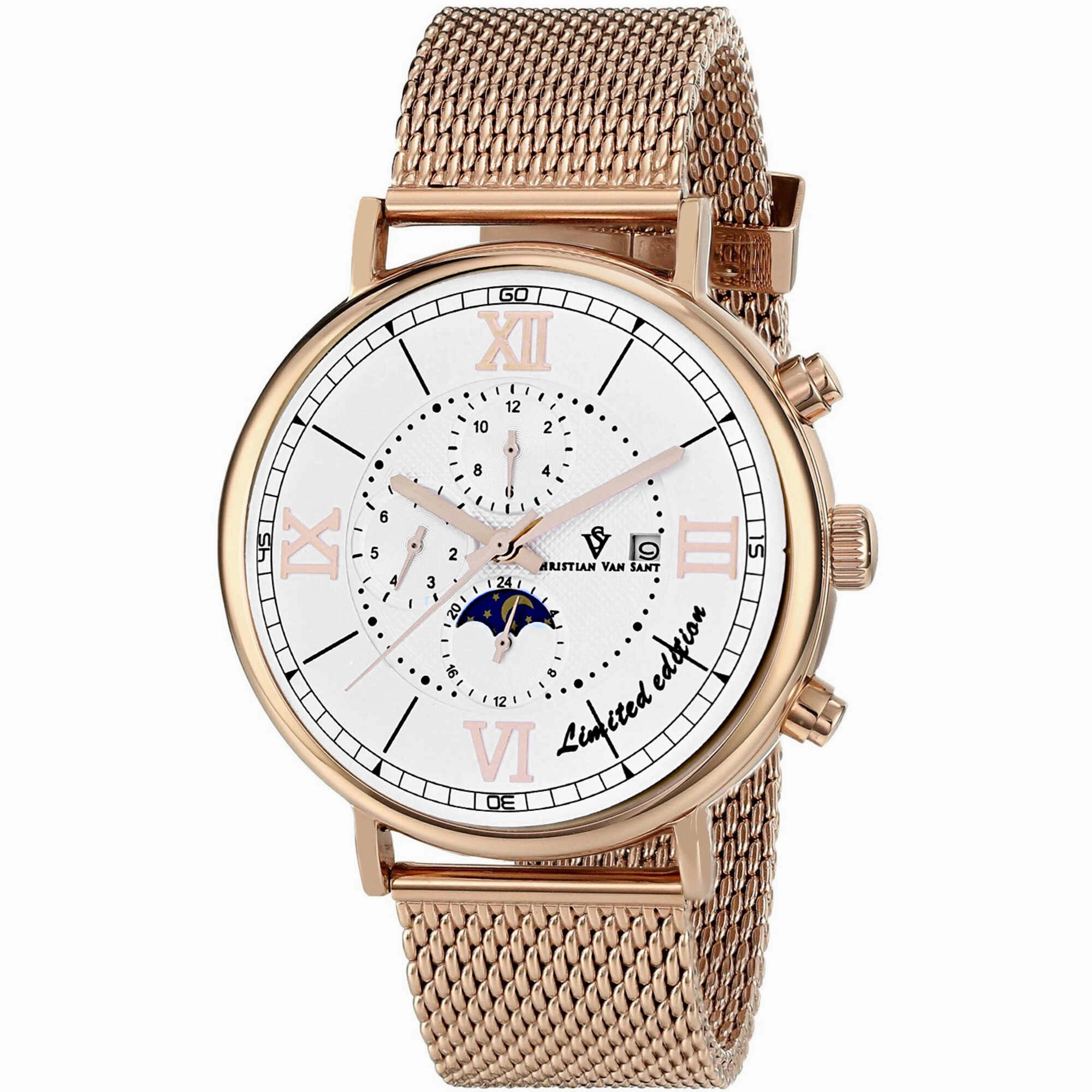 Christian Van Sant Men's Watch - Somptueuse LTD Automatic White Dial Steel | CV1153 men's watches best men's watches under $500 affordable men's watches men watches classic