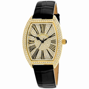 Christian Van Sant Women's Watch - Chic Quartz Gold Tone Dial Leather Strap | CV4842 Luxury Quartz Watch Quartz Watch Sale
