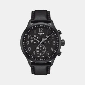 Chrono Xl Vintage Men's Black Leather Watch T1166173605200 budget    watches    watches classic
