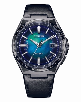 Citizen Attesa Radio Controlled Eco-Drive Black Leather Strap Watch CB0215-18L,quartz watch, quartz watches for men, quartz watches for women, best quartz watch, minimalist quartz watch, luxury quartz watch, waterproof quartz watch,analog quartz watch, dig