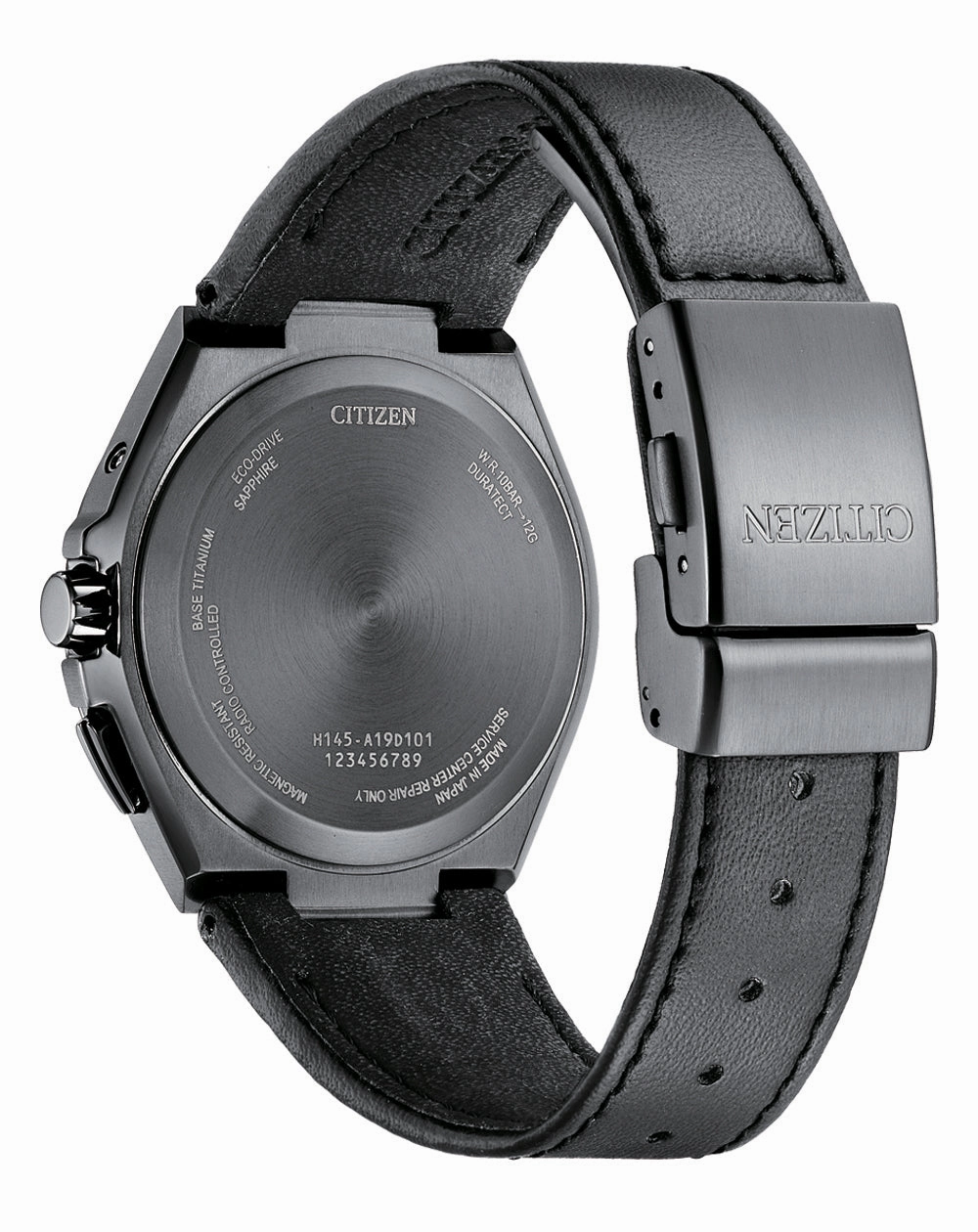 Citizen Attesa Radio Controlled Eco-Drive Black Leather Strap Watch CB0215-18L