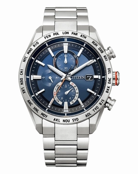 Citizen Attesa Radio Controlled Eco-Drive Titanium Watch AT8181-63L 