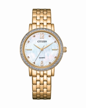 Citizen Crystals and Mother of Pearl Ladies Watch EL3103-57D 