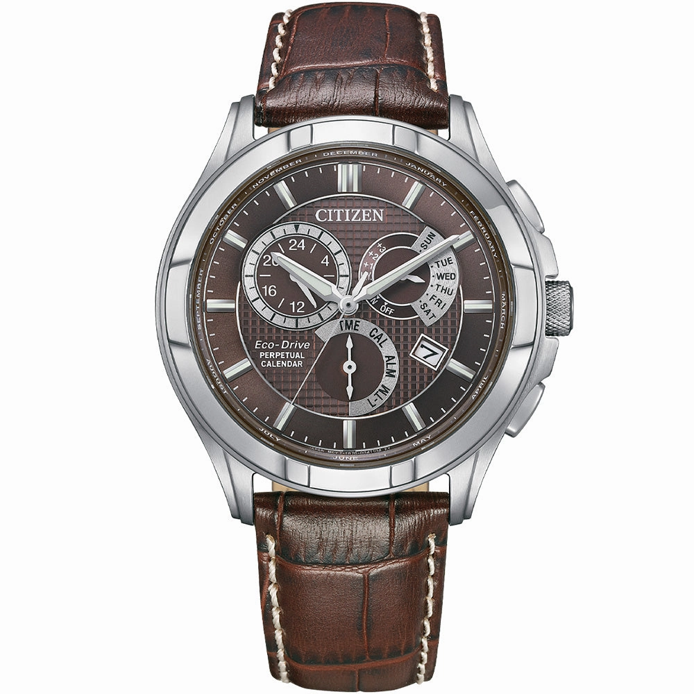 Citizen Eco-Drive BL8160-07X Perpetual Calendar Affordable Leather Watch Leather Watch Discount