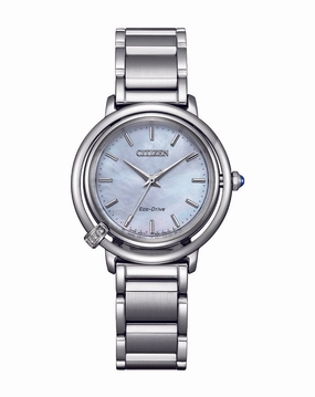 Citizen Eco-Drive Stainless Steel Mother of Pearl Dial Watch EM1090-60D,quartz watch, quartz watches for men, quartz watches for women, best quartz watch, minimalist quartz watch, luxury quartz watch, waterproof quartz watch,analog quartz watch, digital qu