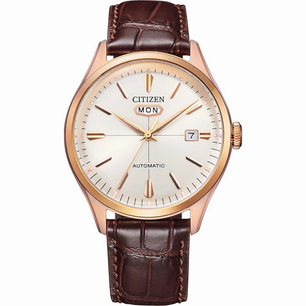 Citizen NH8393-05A Automatic Affordable Leather Watch Leather Watch Discount