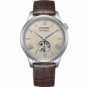 Citizen NH9130-17A Automatic Affordable Leather Watch Leather Watch Discount