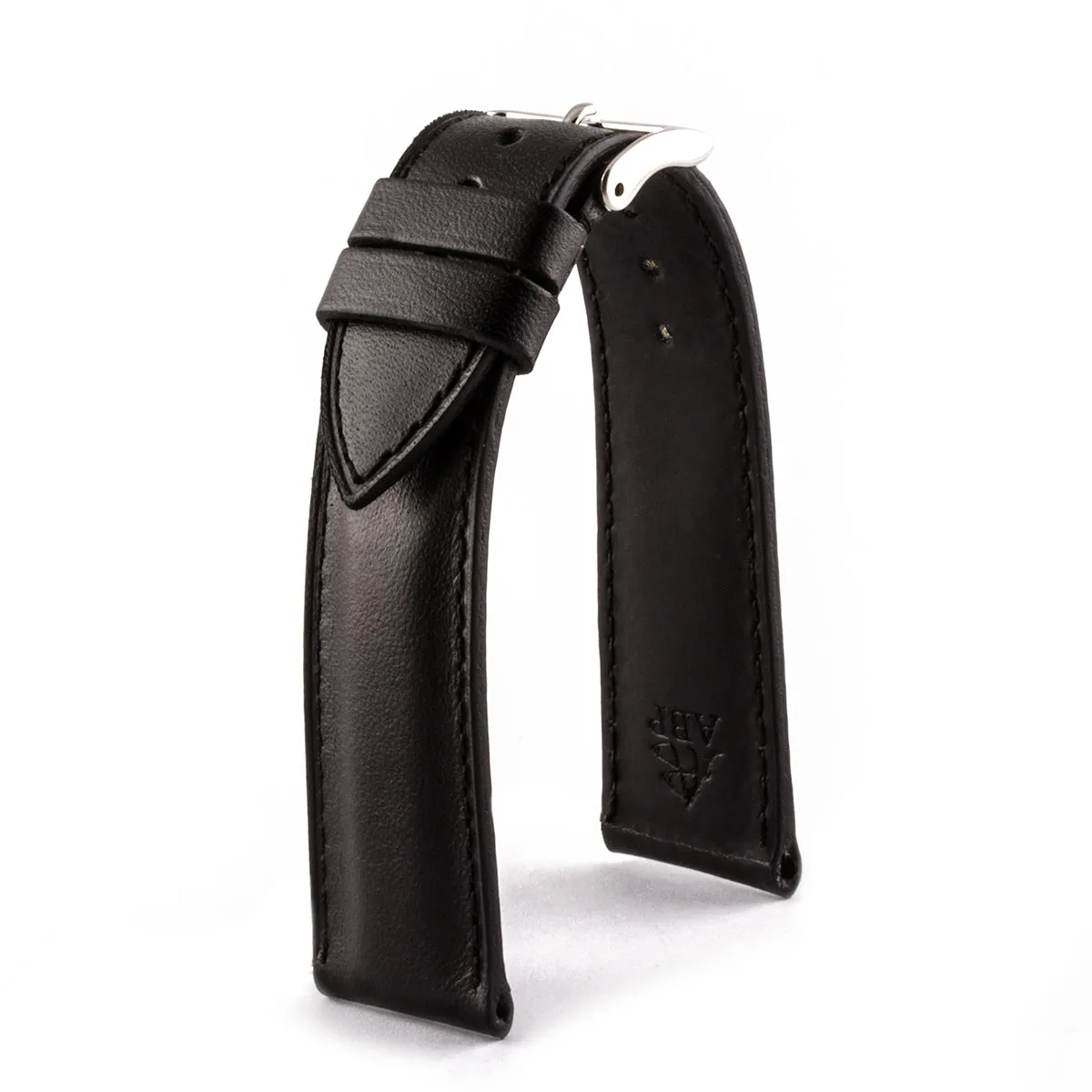 Classic "Essentials" watchstrap - Calf leather strap (black, brown, grey, blue, red, white)