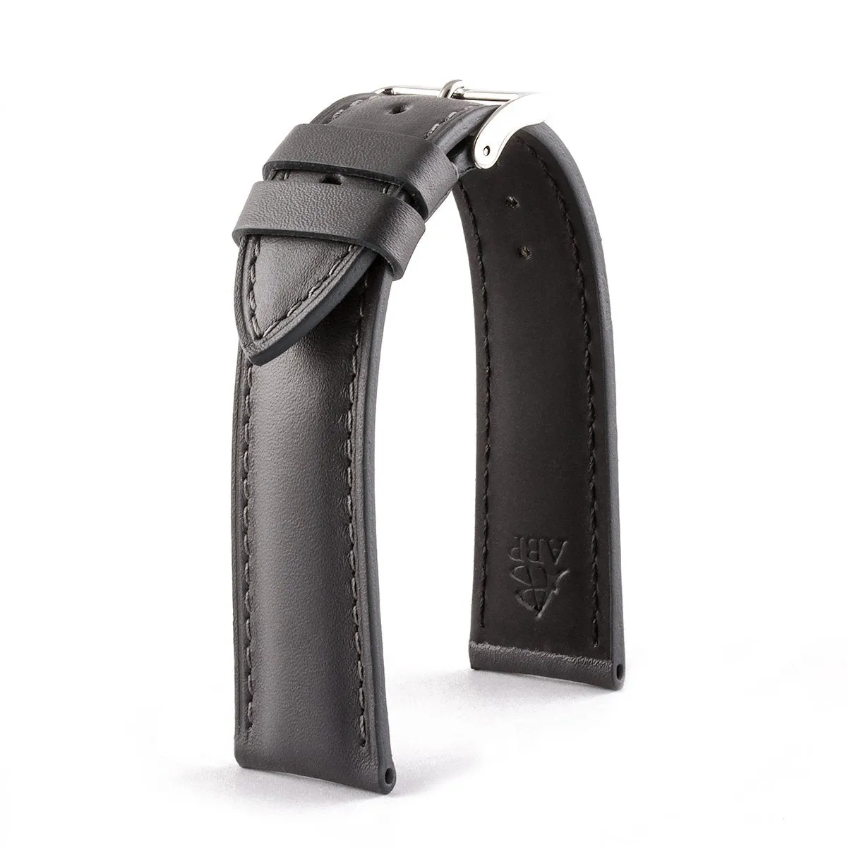 Classic "Essentials" watchstrap - Calf leather strap (black, brown, grey, blue, red, white)