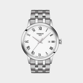 Classic Dream Men's White Dial Analog Stainless Steel Watch T1294101101300 budget    watches    watches classic