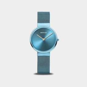 Classic Women Blue Dial Analog Stainless Steel Watch 14531-388 women watches best women watches affordable women's watches branded women watches