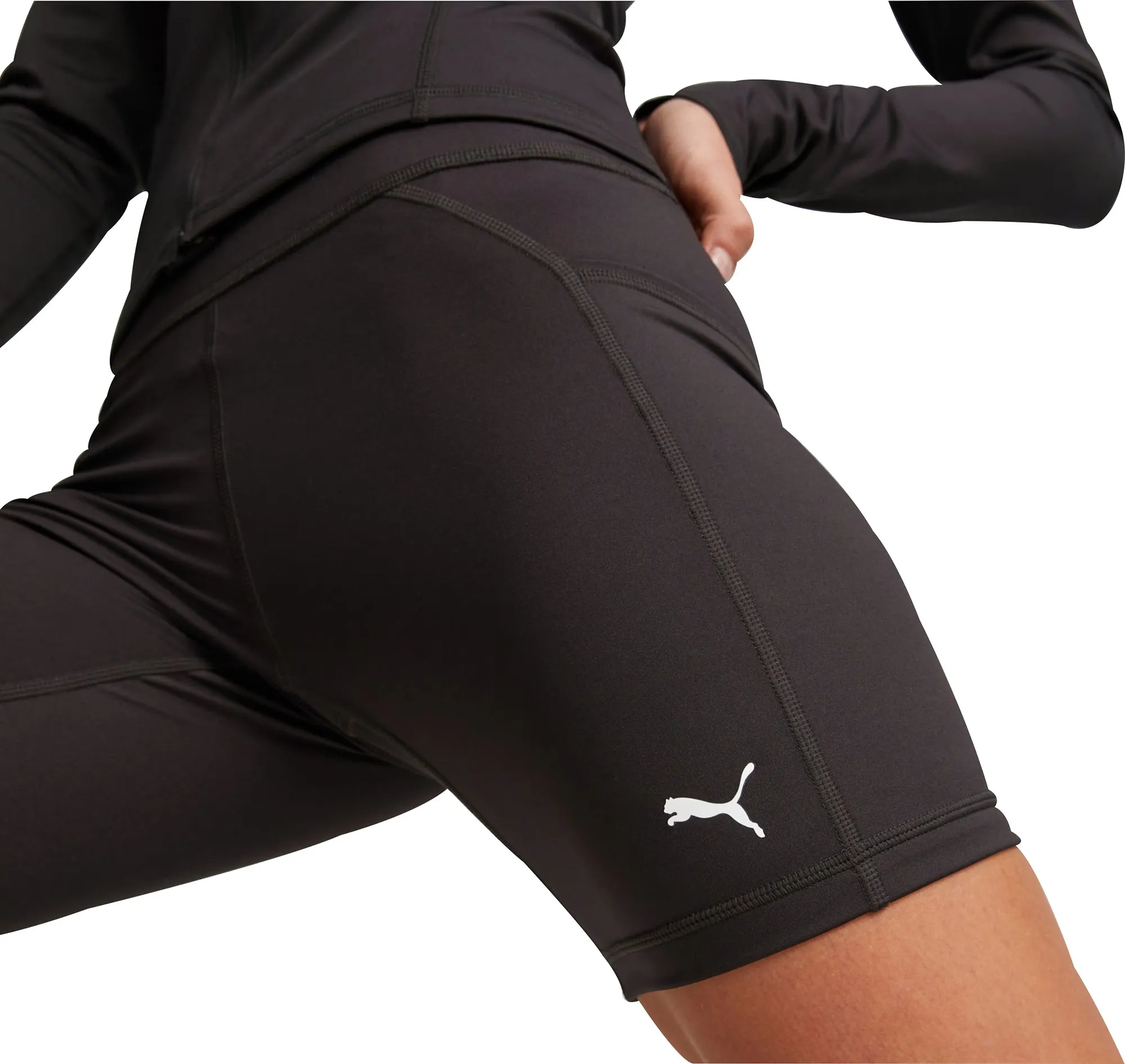 Clothing Puma  Women Puma Fit 5 Inch Womens Short Training Tights - Black